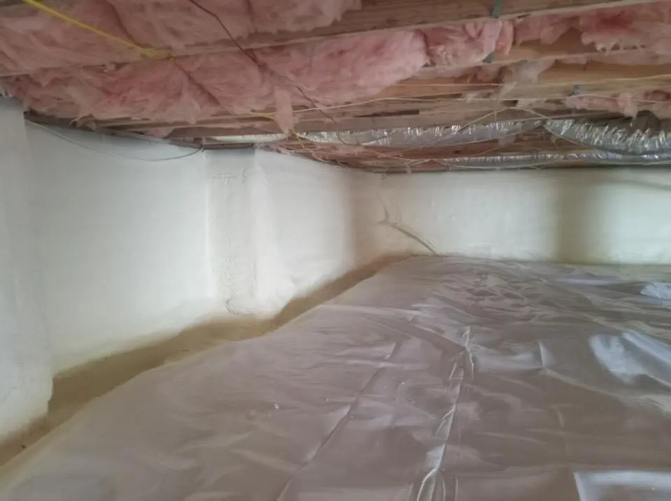Crawl space encapsulation with closed-cell spray foam for Metal Roof Coating in Zanesville
